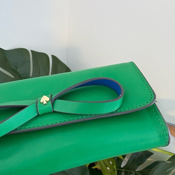 NWT Kate Spade New York Green Bow Leather Everyday Belt Bag Fanny Pack Size L/XL - Picture 11 of 15